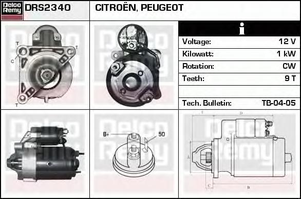 Compre 5802CS Peugeot/Citroen Motor de arranco