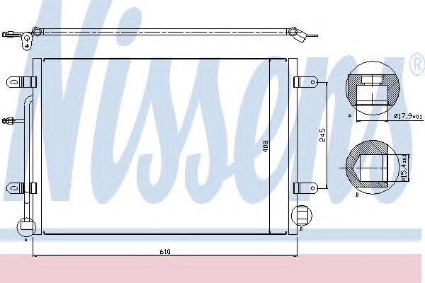 Radiador de aparelho de ar condicionado Nissens 94851 preço, a partir de 68,22 USD
