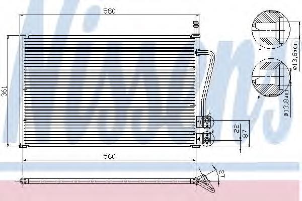 Radiador de aparelho de ar condicionado Nissens 94587 preço, a partir de 73,04 USD