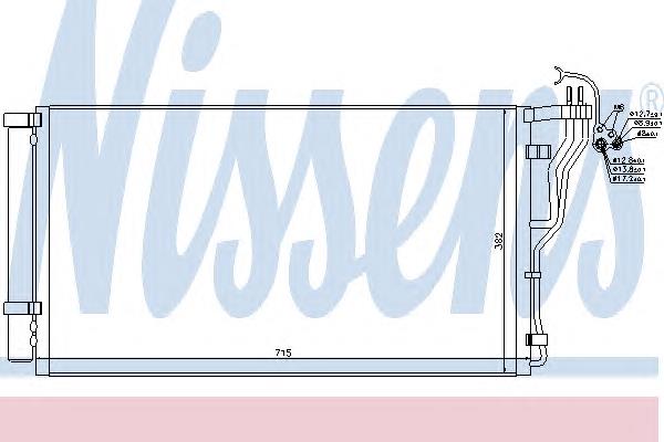 Radiador de aparelho de ar condicionado Nissens 940347 preço, a partir de 111,68 USD