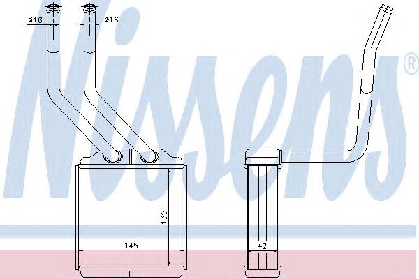 Radiador traseiro de forno (de aquecedor) Ford 1350118 preço, a partir de 55,32 USD
