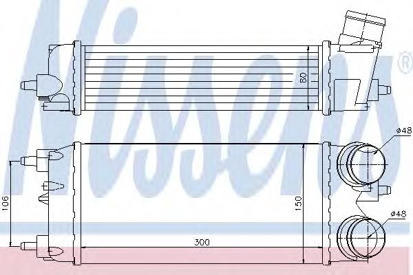 Radiador de intercooler NTY CNGFR028
