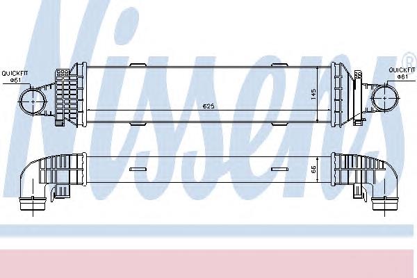 96534 Nissens Radiador de intercooler
