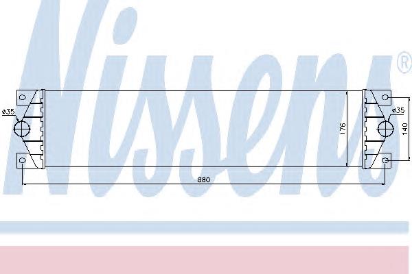 96767 Nissens Radiador de intercooler