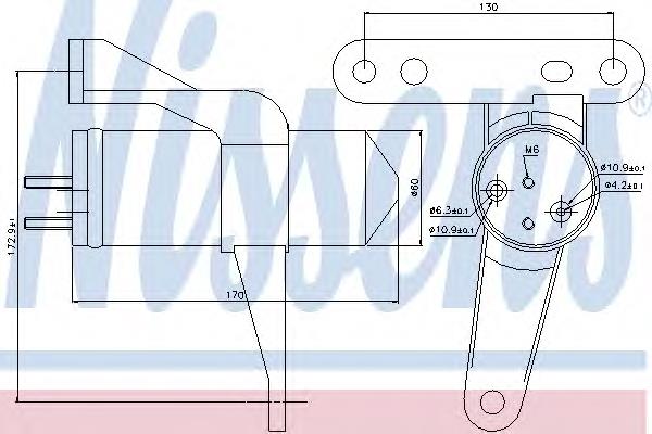 8200352288 Renault (RVI) Tanque de recepção do secador de aparelho de ar condicionado