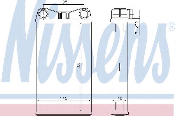 Compre 70227 Nissens Radiador de forno (de aquecedor)