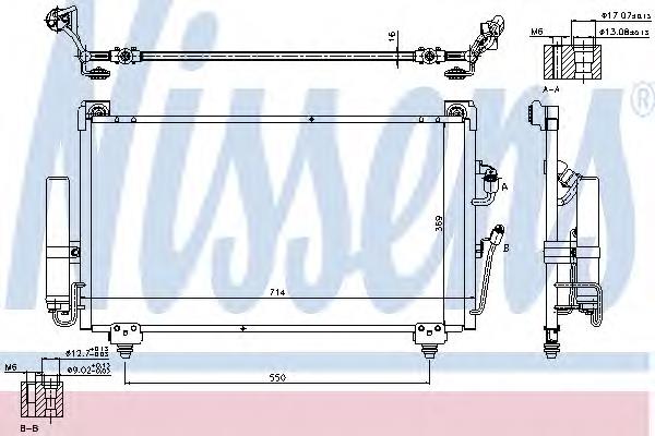 Radiador de aparelho de ar condicionado Nissens 940165 preço, a partir de 116,19 USD