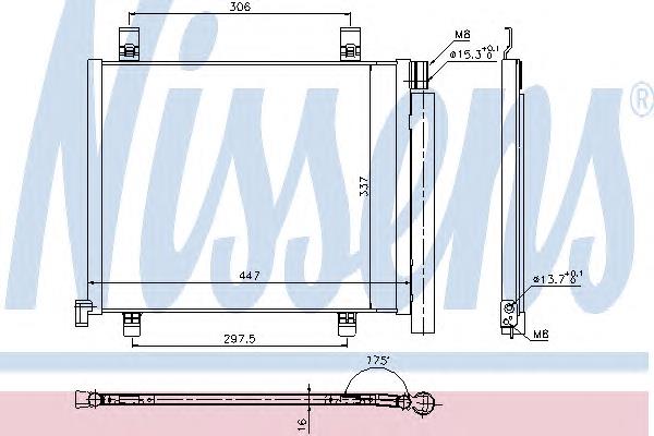 1S0816411 VAG Radiador de aparelho de ar condicionado