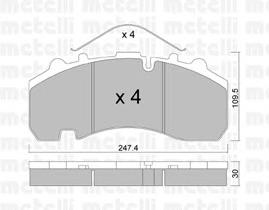 Sapatas do freio traseiras de disco Knorr-bremse K094436K50 preço, a partir de 125,31 USD