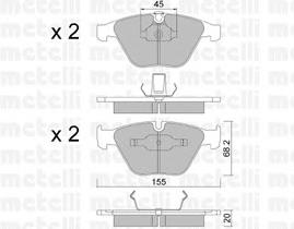 Compre 34116794920 BMW Sapatas do freio dianteiras de disco