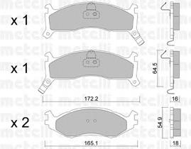 Compre V1012715AB Chrysler Sapatas do freio dianteiras de disco