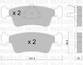 PA898AF Japan Parts Sapatas do freio dianteiras de disco