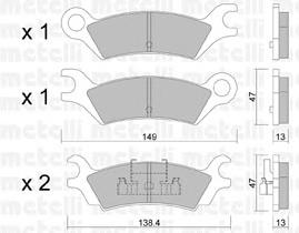 Sapatas do freio traseiras de disco Mazda 626 II GC