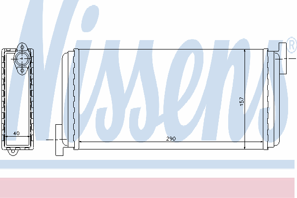 Radiador de forno (de aquecedor) Mercedes 0028353701