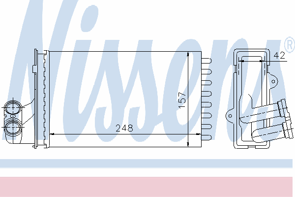 Radiador de forno (de aquecedor) Nissens 72984 preço, a partir de 35,12 USD