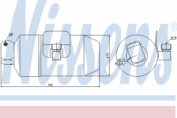 AD127000S Mahle Original Tanque de recepção do secador de aparelho de ar condicionado