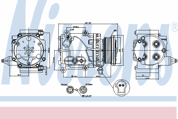 Compressor de aparelho de ar condicionado 1016001025 Ford