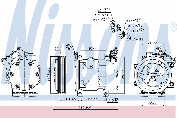 Compressor de aparelho de ar condicionado Nissens 89159 preço, a partir de 309,06 USD