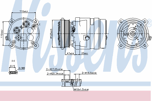 1135088 Fiat/Alfa/Lancia Compressor de aparelho de ar condicionado