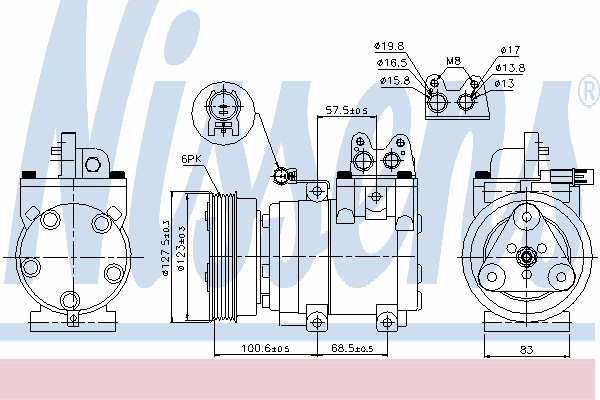 Compressor de aparelho de ar condicionado Hyundai/Kia 9770117800