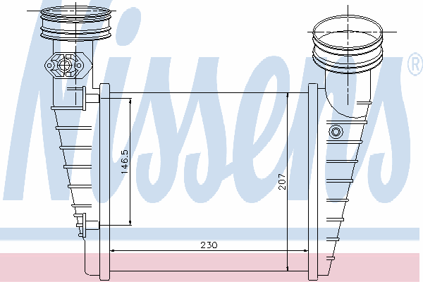 Radiador de intercooler Nissens 96731