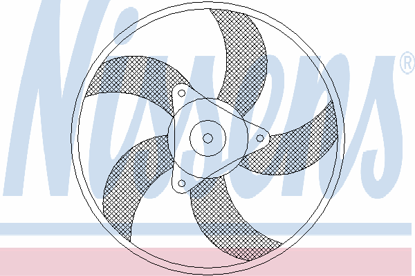 Ventilador elétrico de esfriamento montado (motor + roda de aletas) 6N0121209M VAG