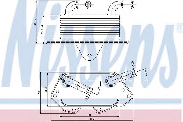 90662 Nissens Radiador de óleo