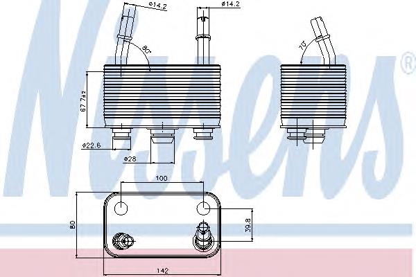 Compre 171075007540 BMW Radiador de esfriamento, Caixa Automática de Mudança
