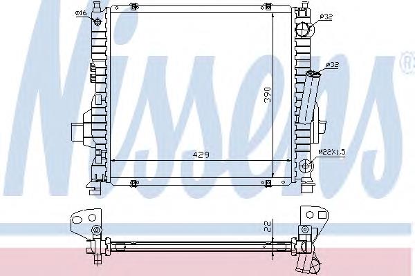 7701038688 Renault (RVI) Radiador de esfriamento de motor