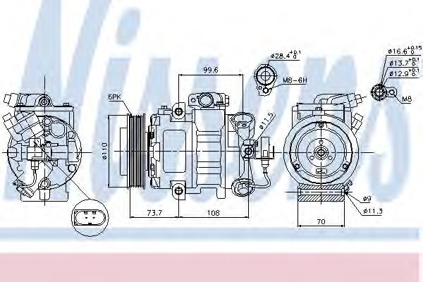 100132 Airstal Compressor de aparelho de ar condicionado