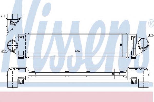 96561 Nissens Radiador de intercooler