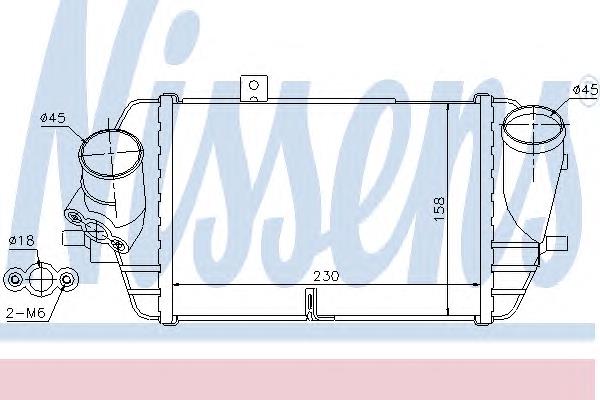 Radiador de intercooler 96539 Nissens