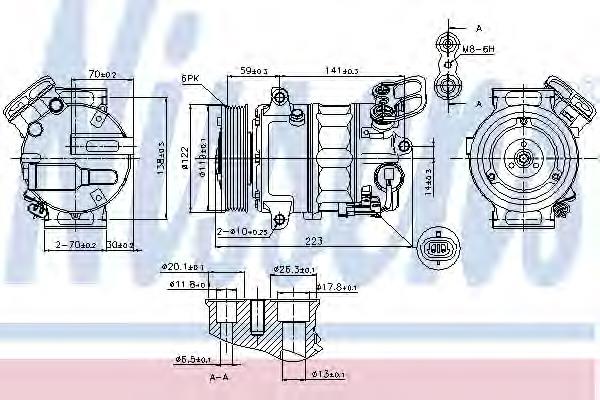Compressor de aparelho de ar condicionado General Motors 84005683 preço, a partir de 147,81 USD