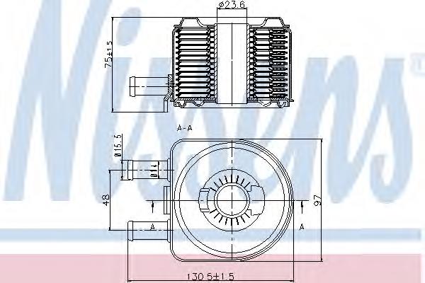 Radiador de óleo (frigorífico), debaixo de filtro Peugeot/Citroen 9637812980