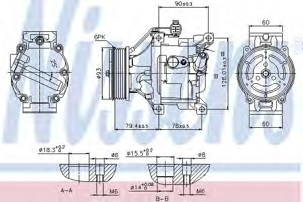 Compressor de aparelho de ar condicionado Toyota SCS06C preço, a partir de 125,99 USD
