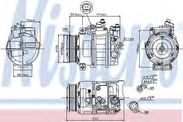 Compressor de aparelho de ar condicionado Mercedes A0008303600 preço, a partir de 182,17 USD