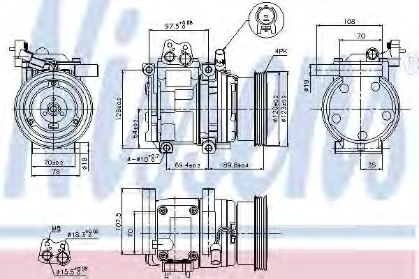 Compressor de aparelho de ar condicionado Hyundai/Kia 1204022700 preço, a partir de 139,61 USD