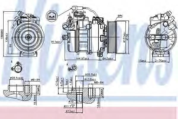 A4572300111 Mercedes Compressor de aparelho de ar condicionado