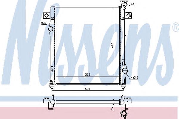 Radiador de esfriamento de motor Chrysler 68003973AA preço, a partir de 167,05 USD