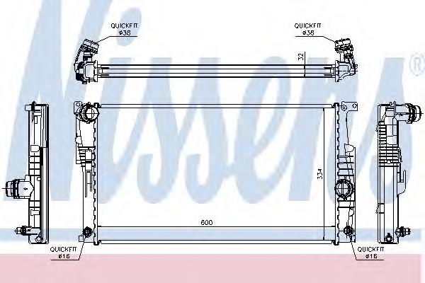 31R07109 Eaclima Radiador de esfriamento de motor