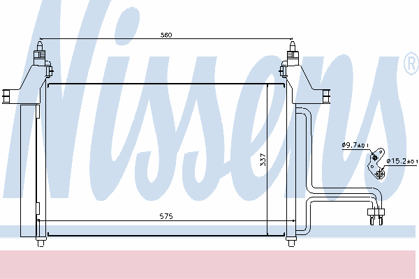Radiador de aparelho de ar condicionado Nissens 94610 preço, a partir de 59,20 USD