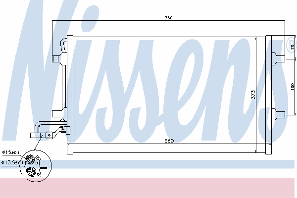 Compre 940154 Nissens Radiador de aparelho de ar condicionado