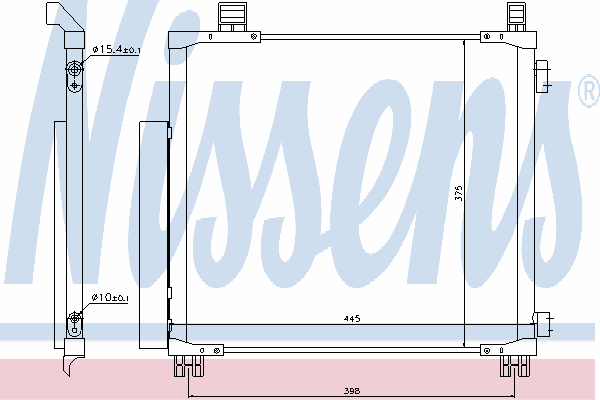 Radiador de aparelho de ar condicionado Nissens 940136