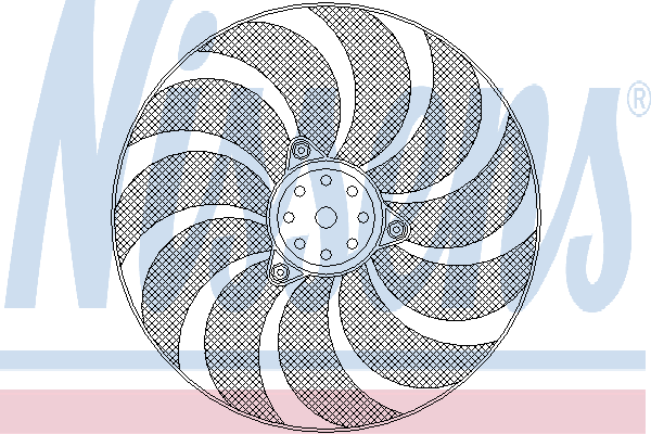 Ventilador elétrico de esfriamento montado (motor + roda de aletas) 0130305213 Bosch