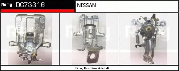 44011BU00A Nissan/Infiniti Suporte do freio traseiro esquerdo