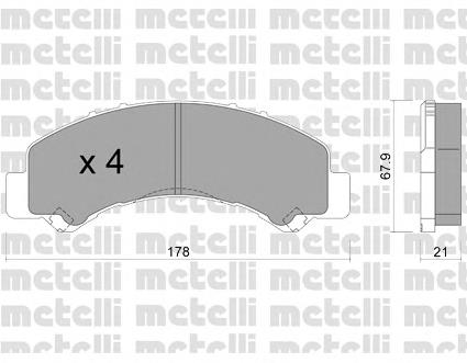 8982169210 Isuzu Sapatas do freio traseiras de disco