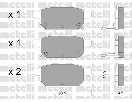 Sapatas do freio traseiras de disco 5580068L20000 Suzuki