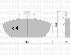 Sapatas do freio dianteiras de disco Volvo 270887 preço, a partir de 22,90 USD