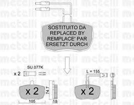 Sapatas do freio dianteiras de disco 205604 Road House