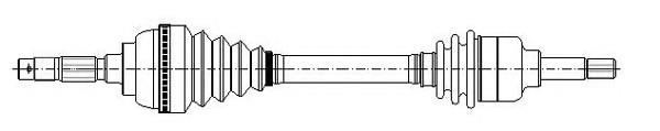 Compre 25617 GKN-Spidan Semieixo (acionador) dianteiro esquerdo